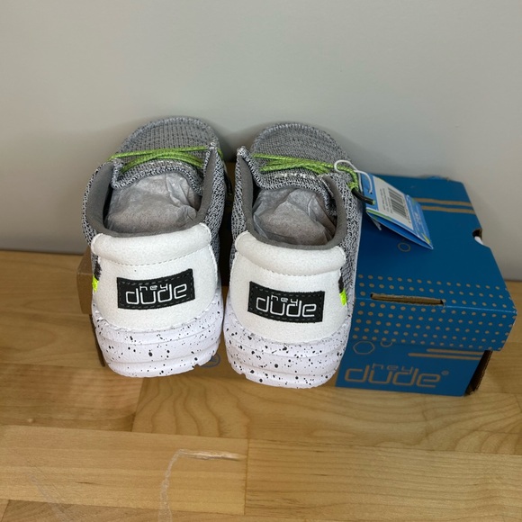 Hey Dude Wally Youth Sox Stone White US Kid's 11 - Picture 5 of 10